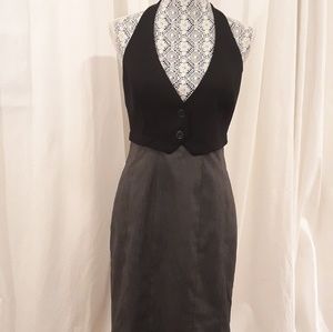 Beautiful bebe tuxedo halter dress